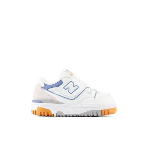 Детские кроссовки New Balance Kids' 550 Bungee Lace with Top Strap Белый/Синий