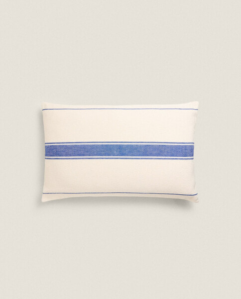 Striped cushion cover