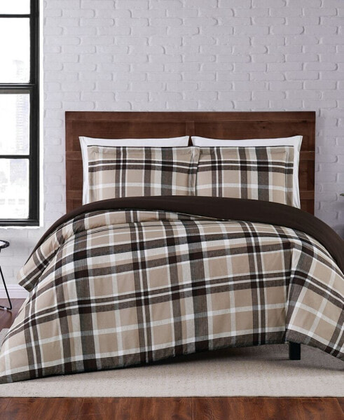 Paulette Plaid Full/Queen Duvet Set