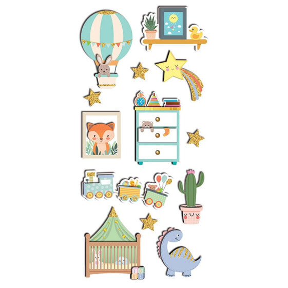 GLOBAL GIFT Sceny Scrap & Deco Children Stickers