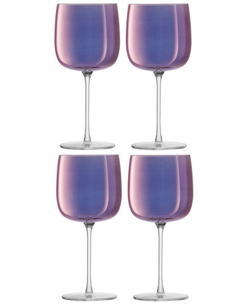 Бокалы для вина LSA International Aurora 15 унций Полярная фиолетовая х 4