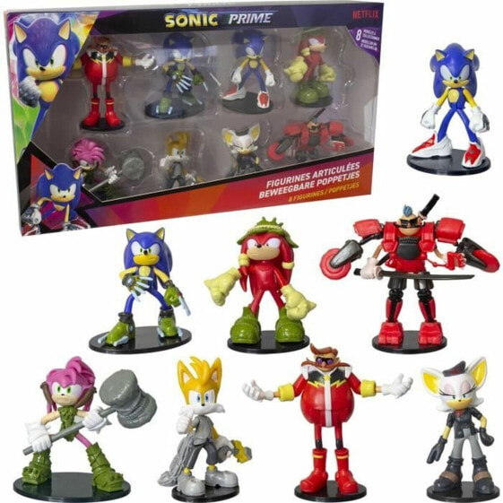 Фигурка Sonic Prime с подвижными руками и ногами 8 предметов