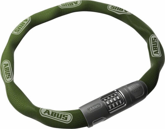 Abus 8808C Chain Lock - Combination, 2.8', 8mm Square, Green