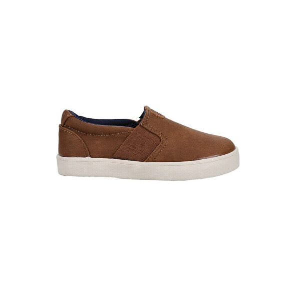 Кеды Casual London Fog Lil Bakewell Slip On для мальчиков-младенцев коричневого цвета