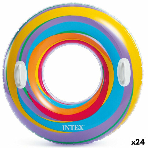 Надувной круг для игр в воде Пончик Intex Ø 91 cm 91 x 22 x 91 cm (24 штуки)