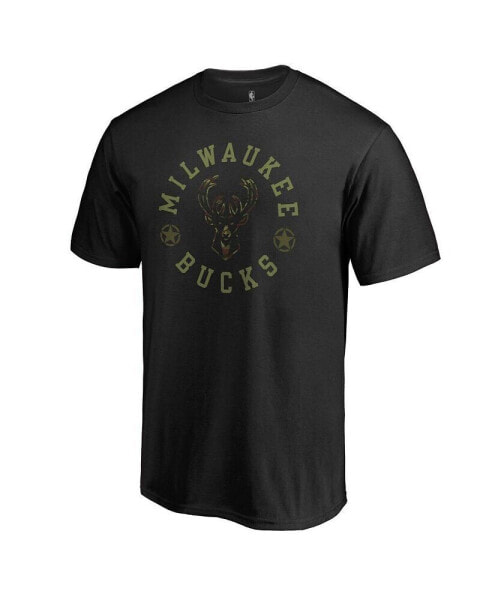 Men's Black Milwaukee Bucks Liberty T-shirt
