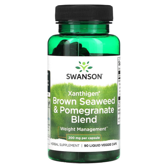 Xanthigen Brown Seaweed & Pomegranate Blend, 200 mg, 90 Liquid Veggie Caps