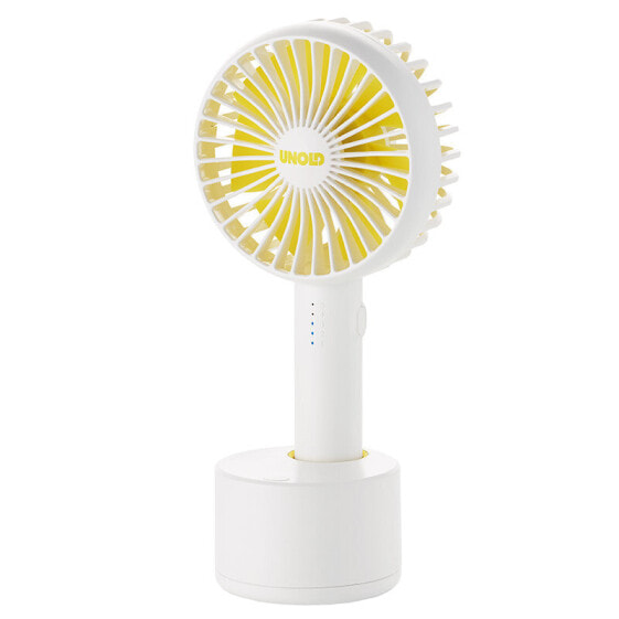 UNOLD Breezy Swing - Household blade fan - White - Table - 120° - Buttons - Battery