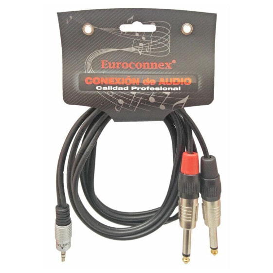 EUROCONNEX 4306 6.3 To Jack Cable 2x1 jack 3.5 cable 1.5 m 3.5 mm