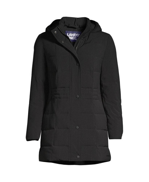 Petite Quilted Stretch Down Coat