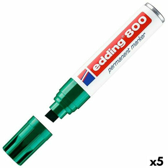 Постоянный маркер Edding 800 Зеленый (5 штук)