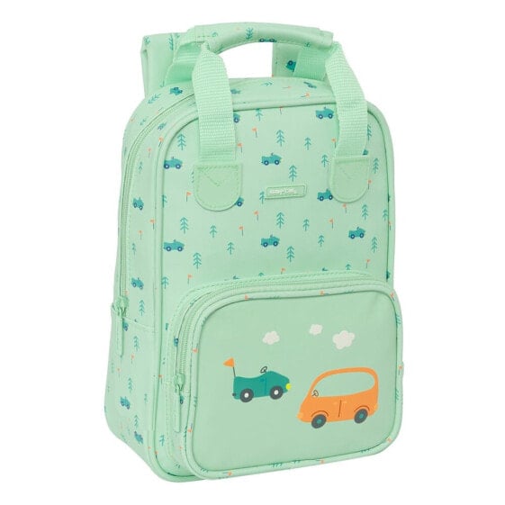 SAFTA With Handles Preschool Car Backpack