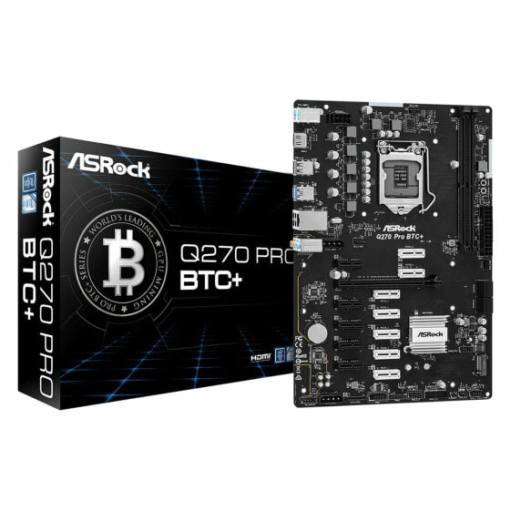 Материнская плата ASRock Q270 Pro BTC+ LGA 1151 INTEL Q270