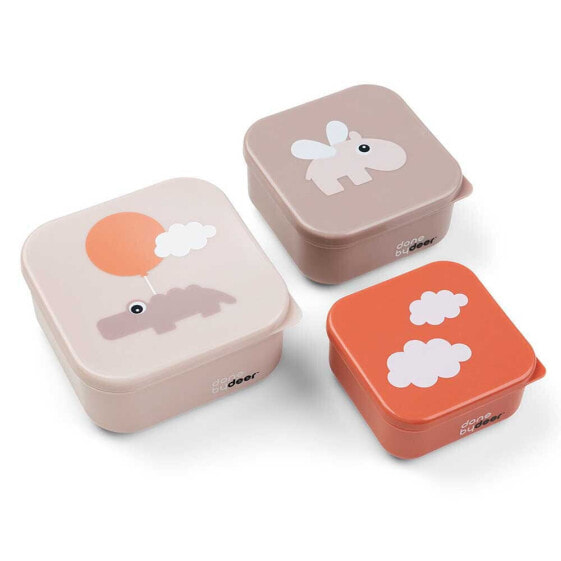 DONE BY DEER Snack Box Set 3 Pcs Happy Clouds