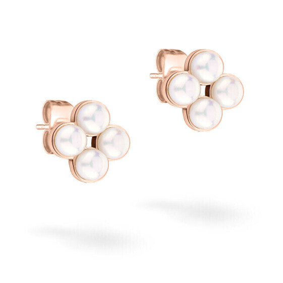 Flower Pearl TJ-0519-E-08 pearl earrings