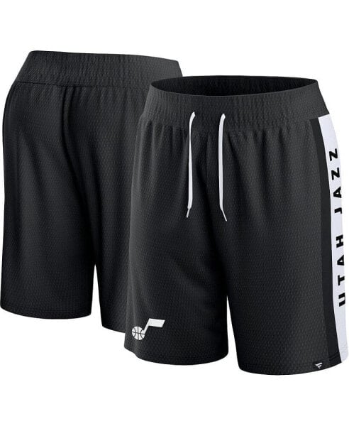 Men's Black Utah Jazz Referee Iconic Mesh Shorts