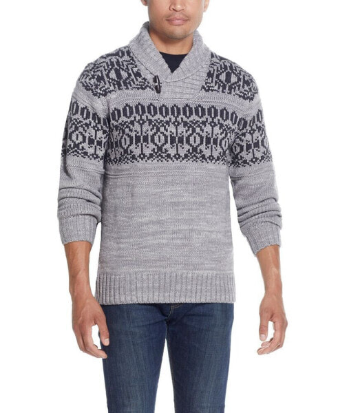 Men's Norwegian Shawl Collar Sweater