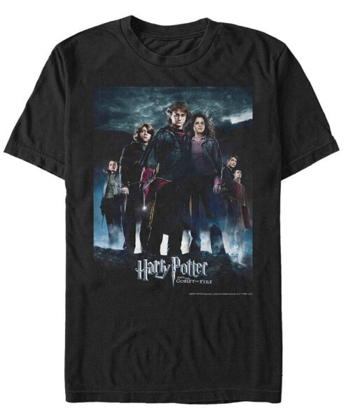 Harry Potter Men's Goblet of Fire Group Poster Short Sleeve T-Shirt