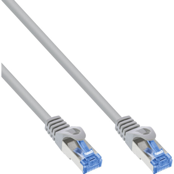 InLine Patch cable - Cat.6A - S/FTP - TPE flexible - grey - 25m