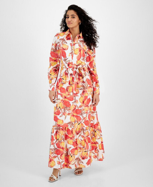 Платье макси с рубашечным воротником Rachel Rachel Roy женское "Pru Floral"