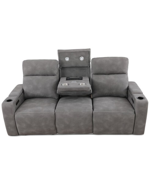 Greymel 84" Zero Gravity Fabric Sofa with Power Headrests, Created for Macy's