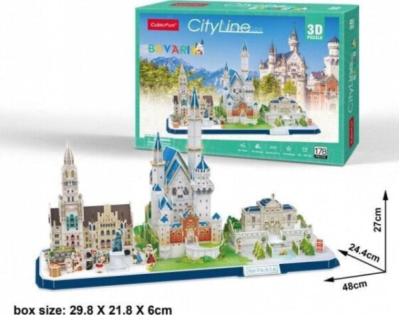 Cubicfun Puzzle 3D City Line Bawaria