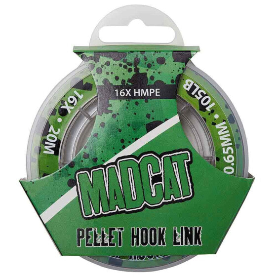 Монофильная леска для рыбалки Madcat Pellet Hook Link 16X 20 монолетепением
