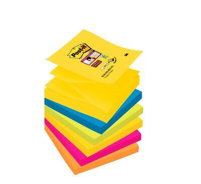 3M Post-It R330-6SSRIO-EU - Square - Blue - Pink - Yellow - Paper - 76 mm - 76 mm