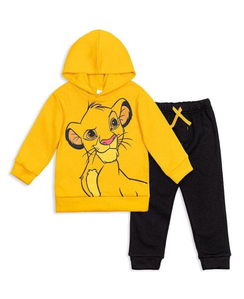 Baby Boys Lion King Fleece Pullover Hoodie and Pants Outfit Set to (18 Months - 10-12)