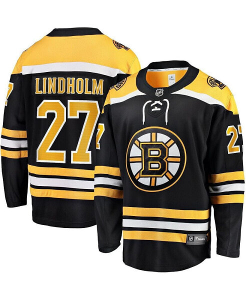 Men's Hampus Lindholm Black Boston Bruins Home Breakaway Player Jersey