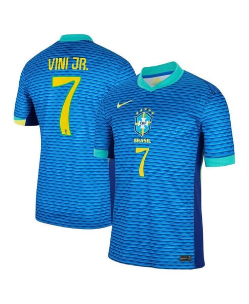 Men's Vini Jr. Blue Brazil National Team 2024 Away Replica Jersey