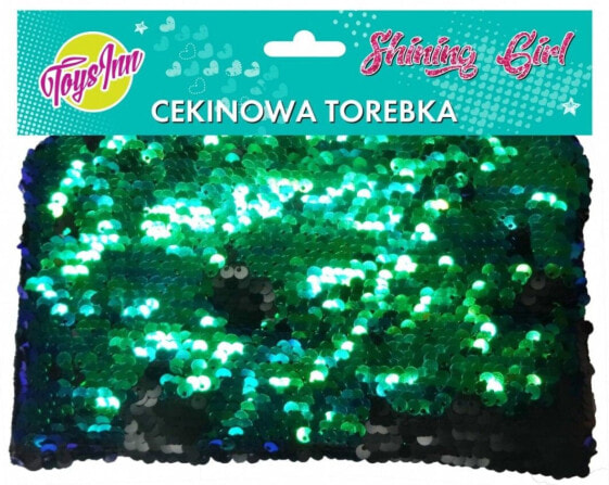 Stnux Torebka cekinowa zielono-czarna (STN1528)