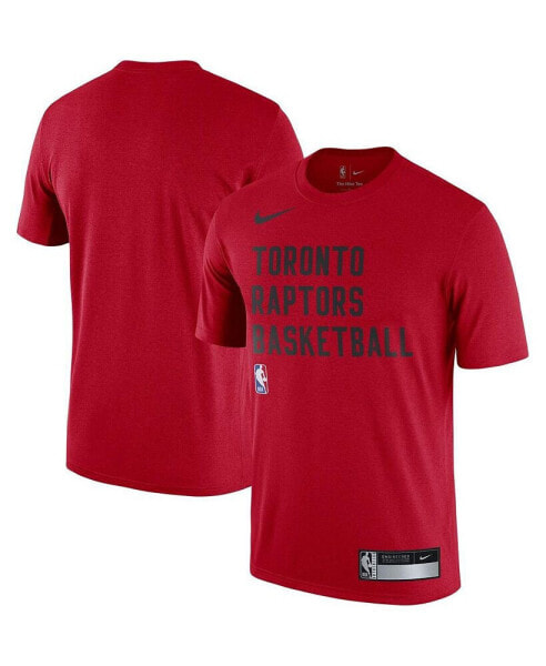 Men's Red Toronto Raptors 2023/24 Sideline Legend Performance Practice T-shirt