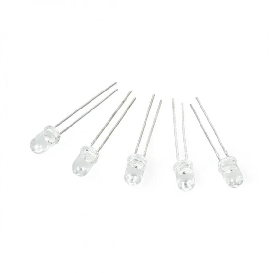 5mm LED red clear - 5pcs