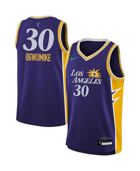 Big Boys and Girls Nneka Ogwumike Purple Los Angeles Sparks 2022 Explorer Edition Victory Player Jersey