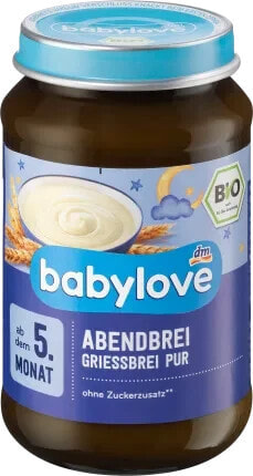 Abendbrei Grieß pur ab dem 5. Monat, 190 g