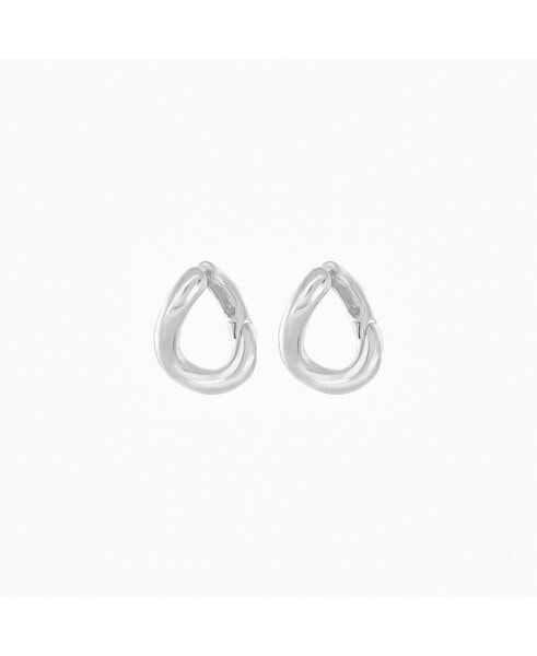 Серьги Chisel Yellow CZ Hoops Polished.