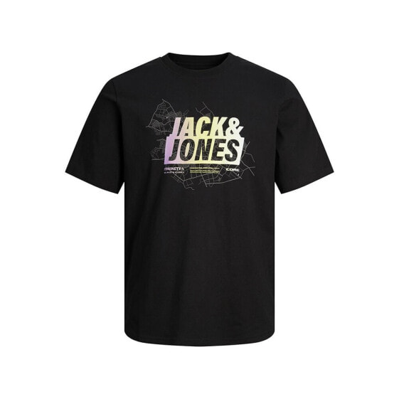 JACK & JONES 12261476 Map Summer Logo short sleeve T-shirt