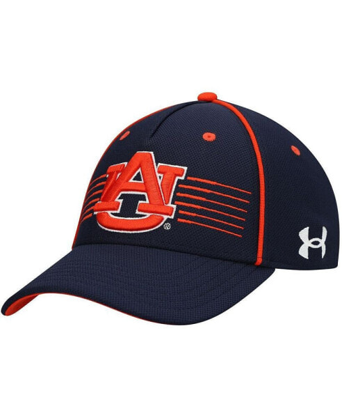 Men's Navy Auburn Tigers Iso-Chill Blitzing Accent Flex Hat