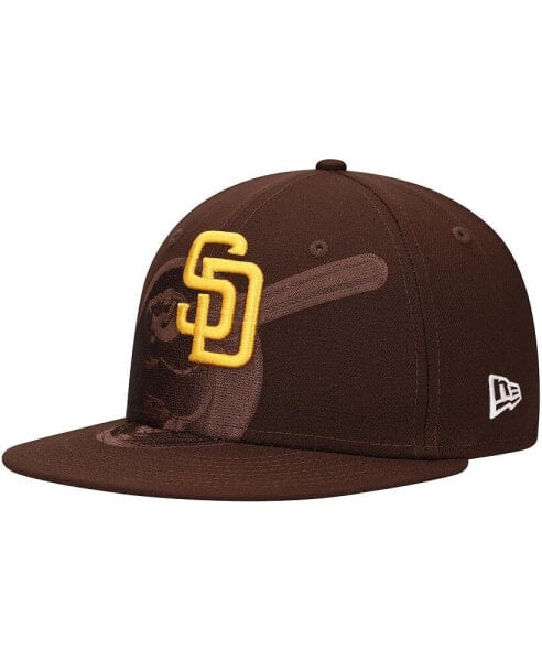 Men's Brown San Diego Padres Shadow Logo 59FIFTY Fitted Hat