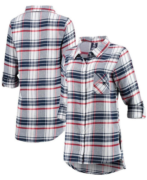 Пижама Concepts Sport New England Patriots Flannel Nightshirt