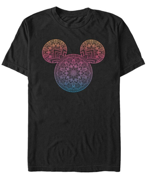 Men's Mickey Mandala Fill Short Sleeve T-Shirt