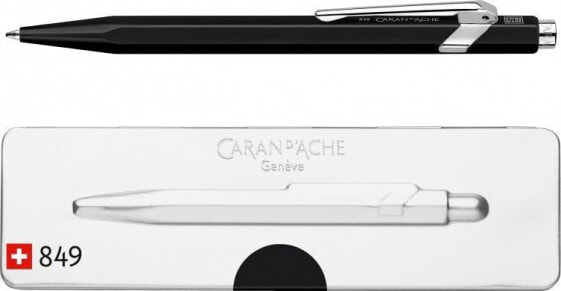 Ручка Caran d`Arche CARAN D'ACHE 849 Pop Line Fluo, M, в пудельке, черная