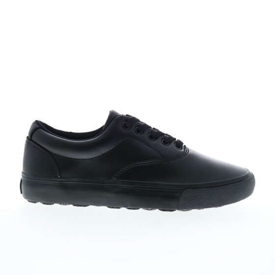 SlipGrips Slip Resistant Shoe SLGP015 Womens Black Wide Athletic Work Shoes