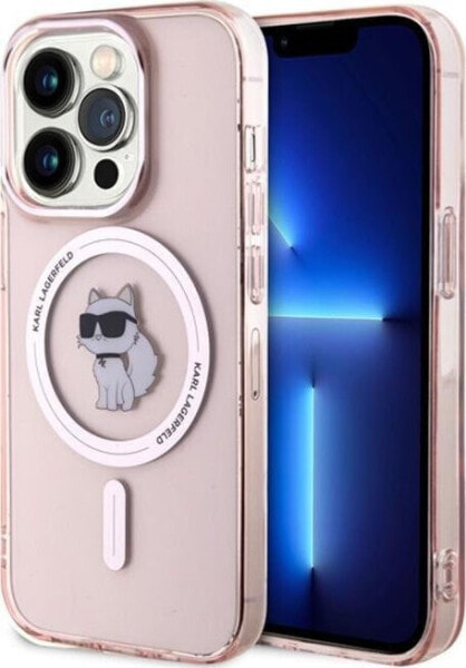 Karl Lagerfeld Karl Lagerfeld KLHMP15XHFCCNOP iPhone 15 Pro Max 6.7" pink/pink hardcase IML Choupette MagSafe