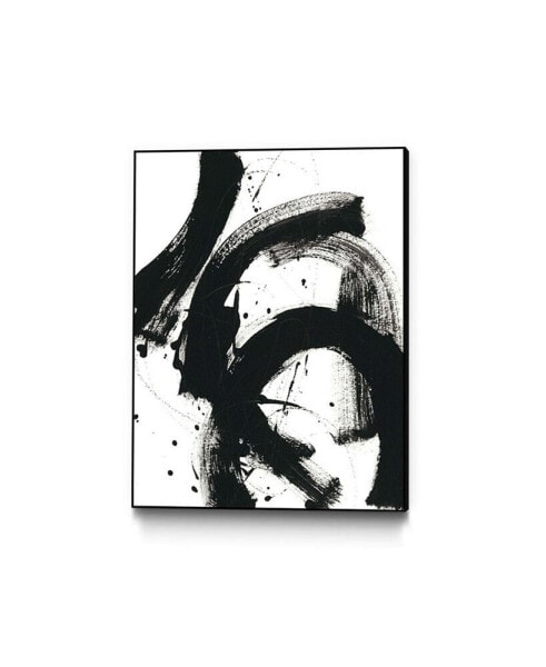 40" x 30" Onyx Gesture II Art Block Framed Canvas