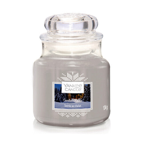 Scented candle Classic small Candlelit Cabin 104 g