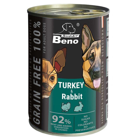 CERTECH SUPER BENO Turkey and rabbit 415g wet food for dog