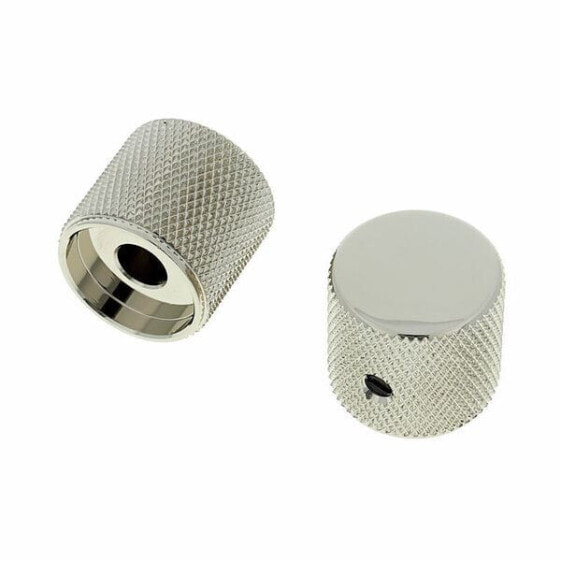 Allparts Metal Barrel Knobs Nickel