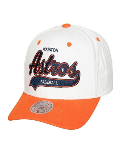 Бейсболка Mitchell & Ness, коллекция Cooperstown Collection, Houston Astros Tail Sweep Pro Snapback белого цвета